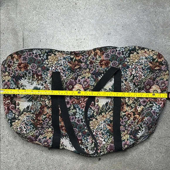 Vintage Victoria Rosenthal Design Floral Tapestry Weekender Bag - Picture 16 of 16